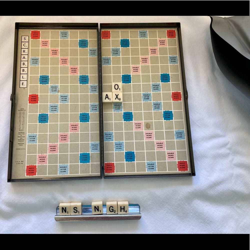 Travel Scrabble with Magnetic Tiles